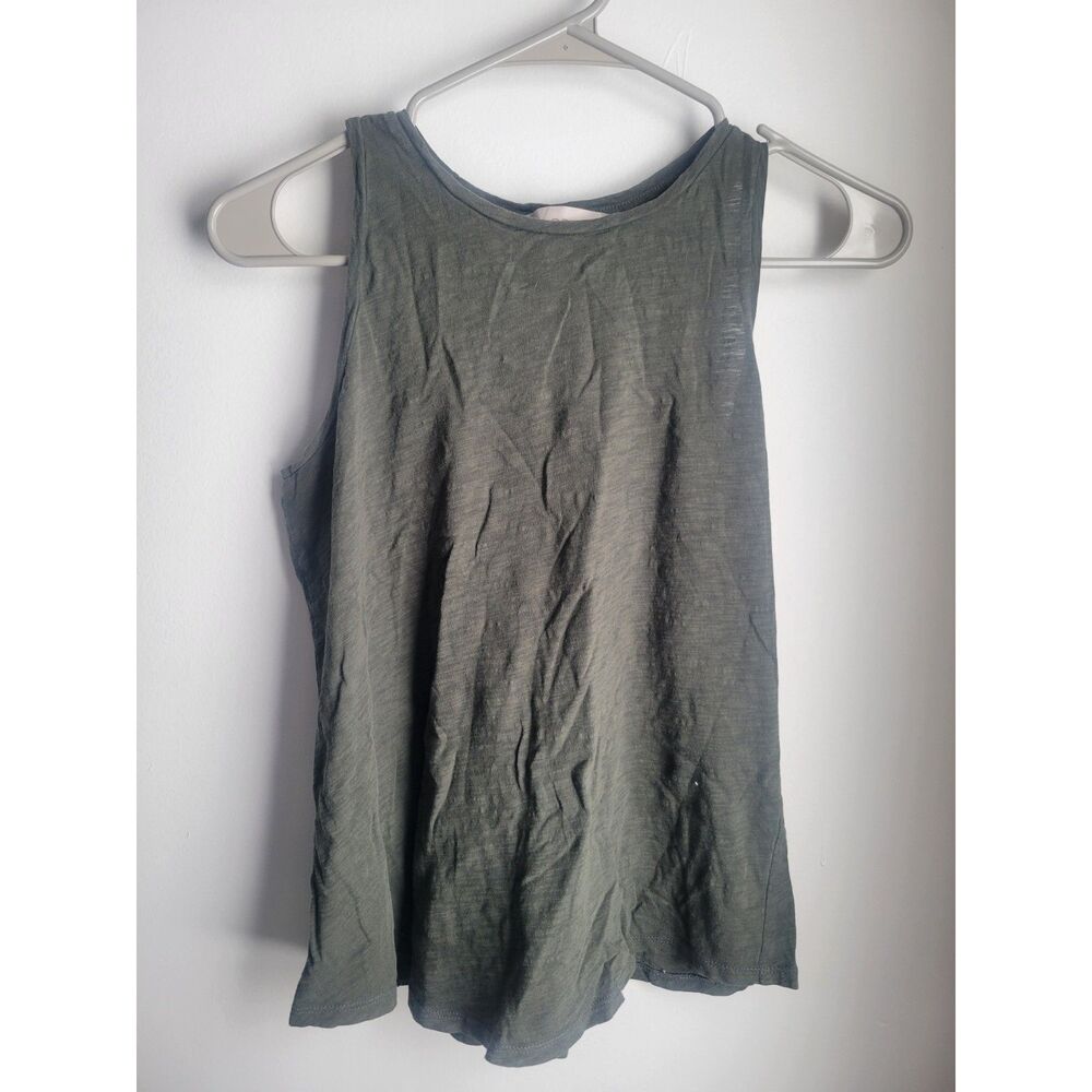 Ann Taylor LOFT Green Racer Back Tank Top XS Extra Small